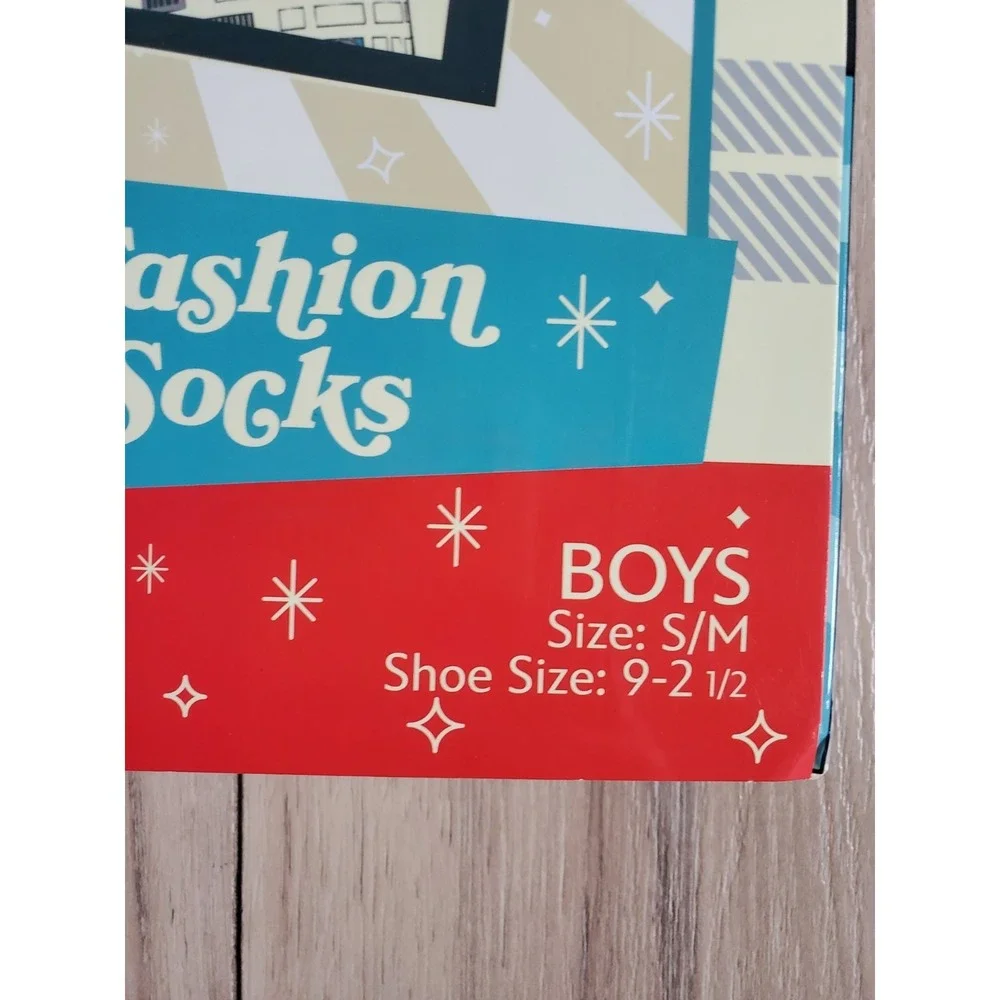 Disney 100 Retro Socks Boys 9-2.5 15 Days Fashion Advent Calendar New‎